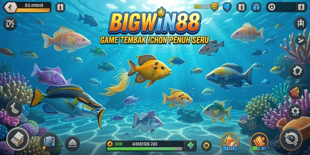Tampilan gameplay Tembak Ikan yang seru dan menarik di BIGWIN88.