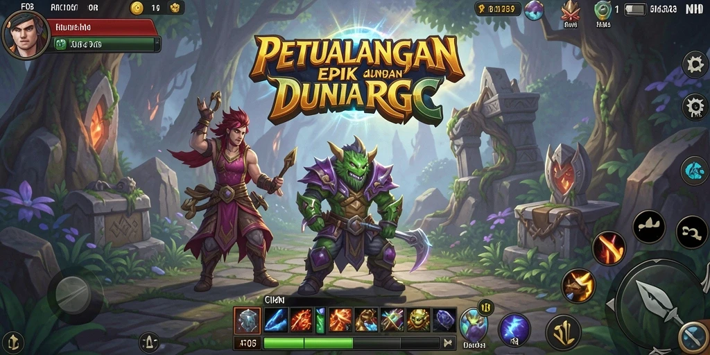 Tangkapan layar F08 menampilkan aksi seru dalam pertarungan RPG.