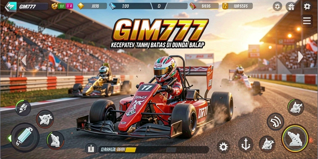 Tampilan menarik dari balapan intens di GIM777.