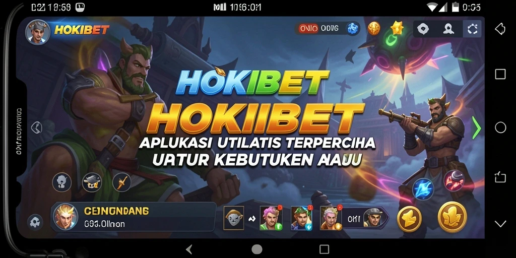 Tampilan interface HOKIBET yang modern dan intuitif.