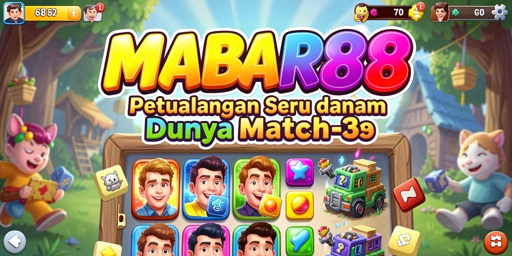 Tampilan gameplay MABAR88 yang penuh warna dan seru.