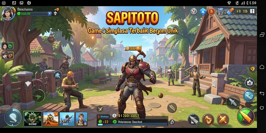 Tampilan gameplay SAPITOTO yang menarik dan unik.
