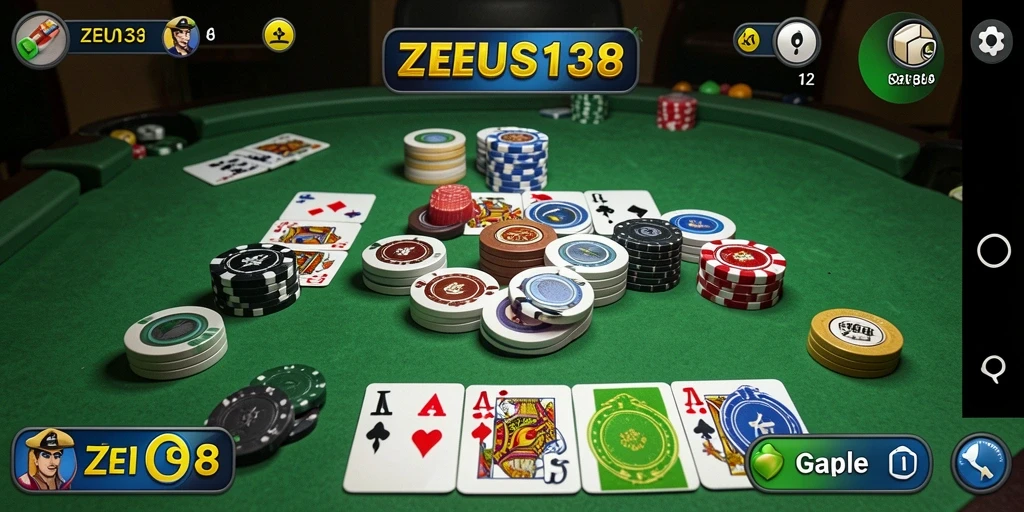 Tampilan gameplay seru dan interaksi antar pemain di ZEUS138.